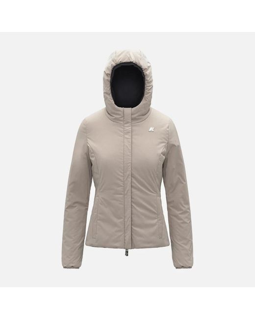 K-Way Jassen ,Veelkleurig ,Polyester Lily St Warm Double in het Black