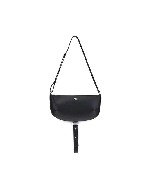 Courreges Black Shoulder Bags