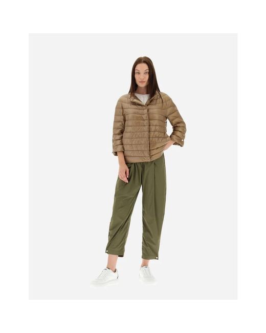 Herno Jassen ,Bruin ,Nylon Ultralichte Camel Nylon Jas in het Brown