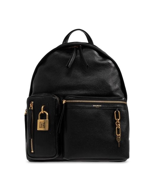 Balmain Black Backpacks for men
