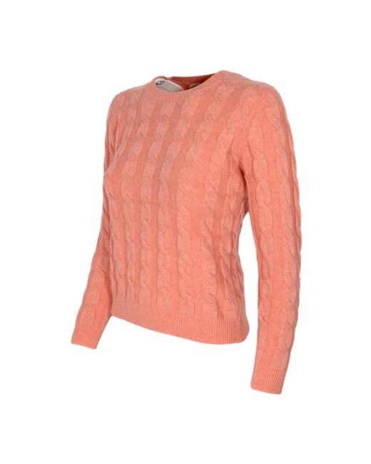 Cashmere Company Pink Round-Neck Knitwear