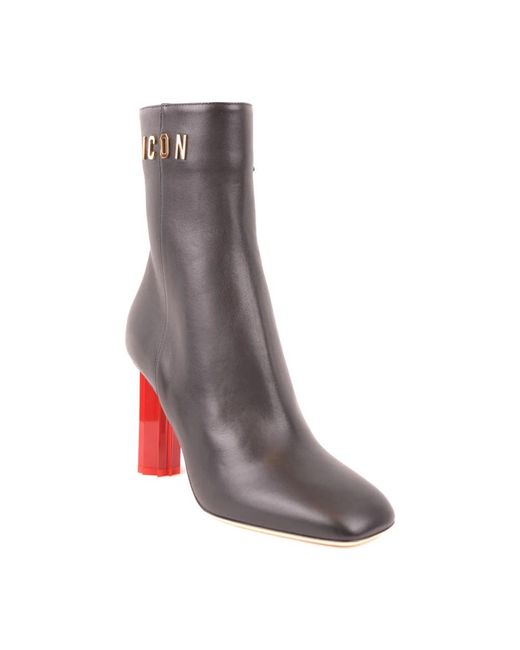 DSquared² Gray Heeled Boots