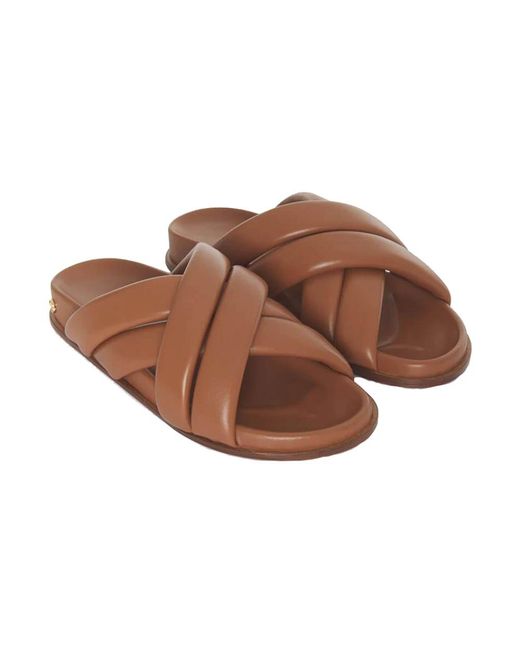Anine Bing Brown Sliders