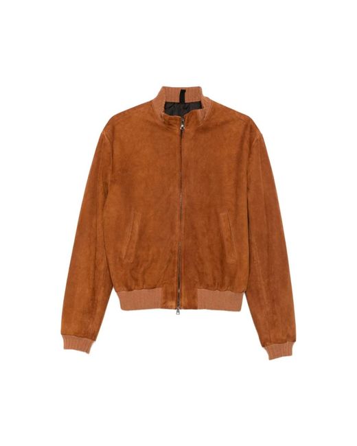Leather Jackets Tagliatore de hombre de color Brown
