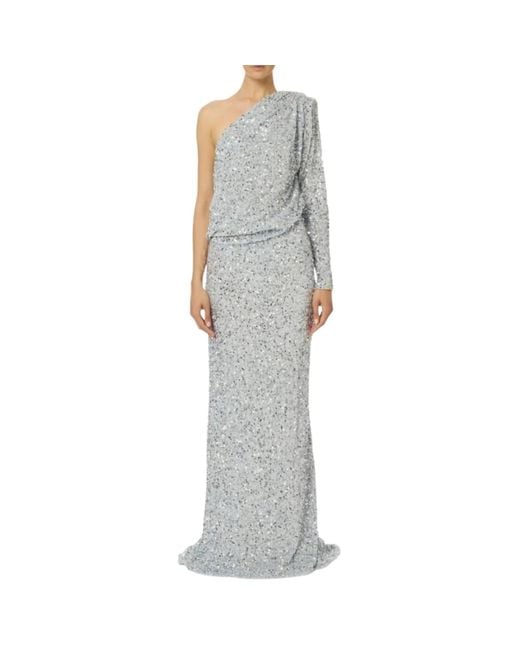 Gowns Elisabetta Franchi de color Gray
