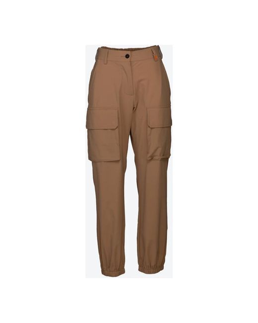 Save The Duck Brown Wide Trousers