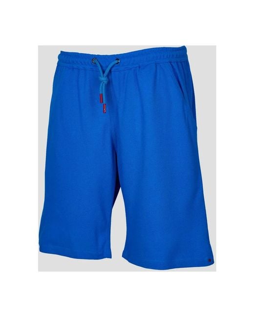 Kiton Blue Casual Shorts for men