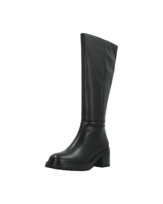 Geox Black Heeled Boots