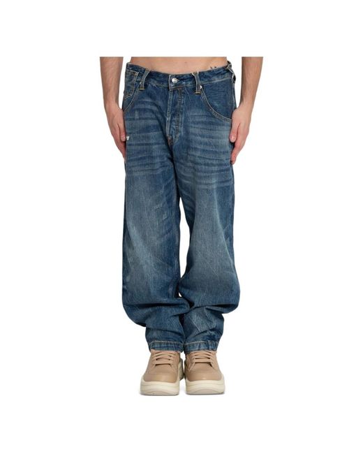 Evisu Möwen bestickte jeans in Blue für Herren