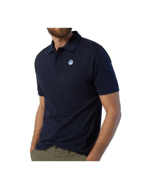 North Sails Blue Polo Shirts for men
