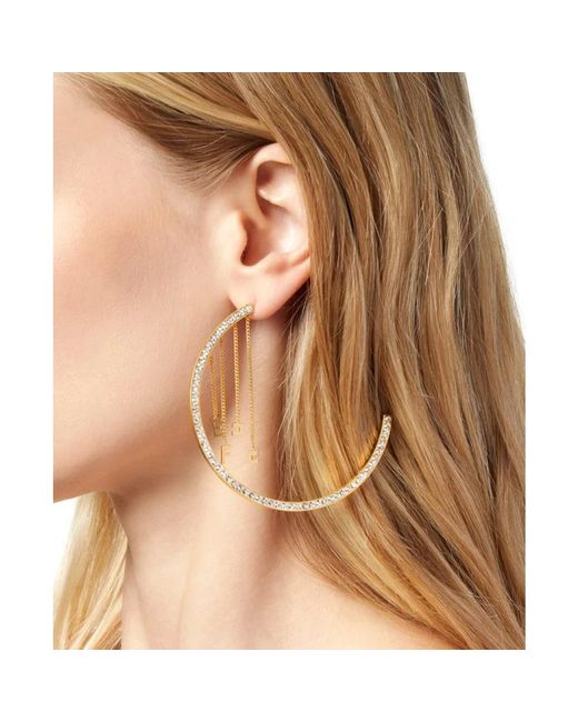 Accessories > jewellery > earrings Elisabetta Franchi en coloris Metallic