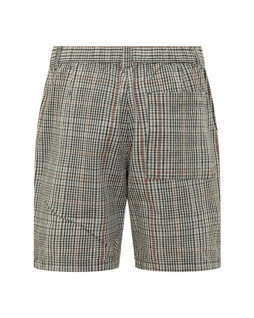 Barbour Gray Casual Shorts for men