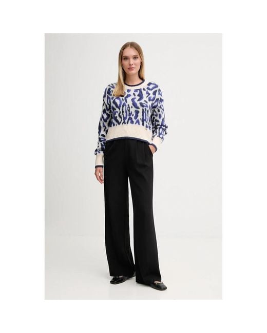 GAUDI Blue Jacquard Pullover