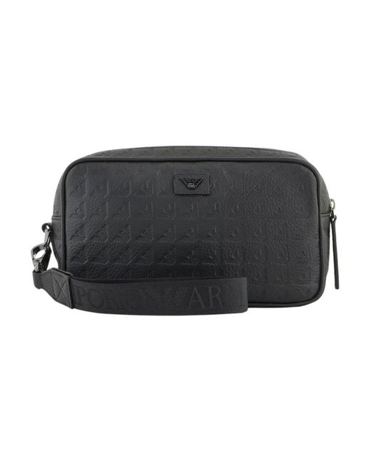 Toilet Bags di Emporio Armani in Black da Uomo