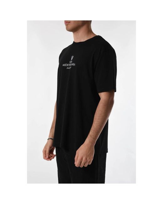 The Silted Company Baumwoll t-shirt mit frontdruck in Black für Herren