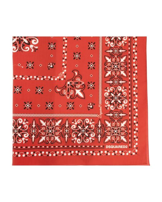 Scarves di DSquared² in Red da Uomo