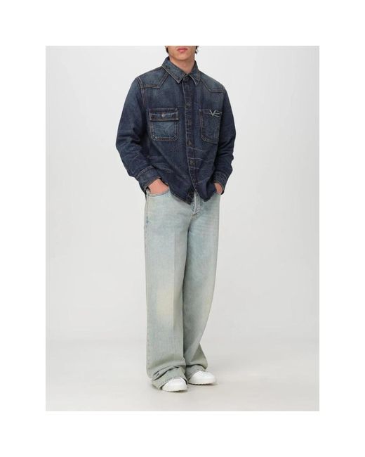 Valentino Denim Shirts in het Blue voor heren
