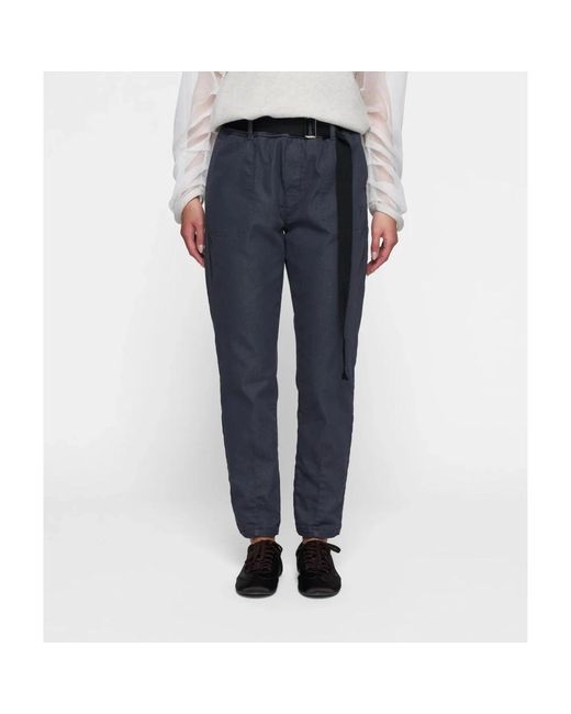 10Days Blue Slim-Fit Trousers