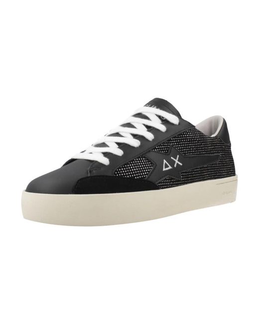 Sun 68 Black Katy Leather