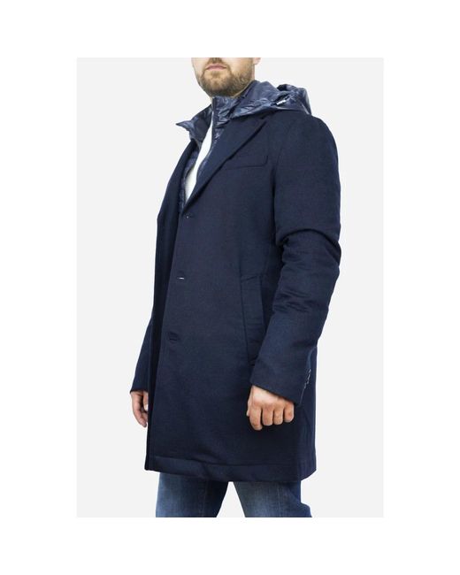 Heskimo Cappotto Imbottito in het Blue voor heren