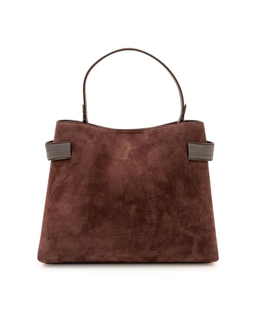 Brunello Cucinelli Brown Shopping Bags