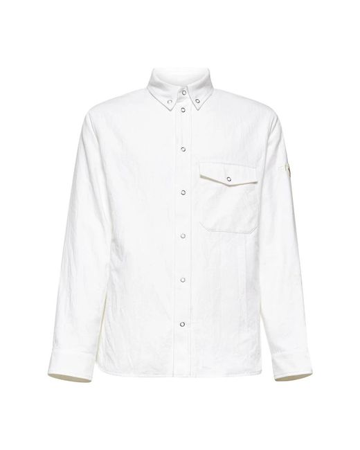 Casual Shirts di Moncler in White da Uomo