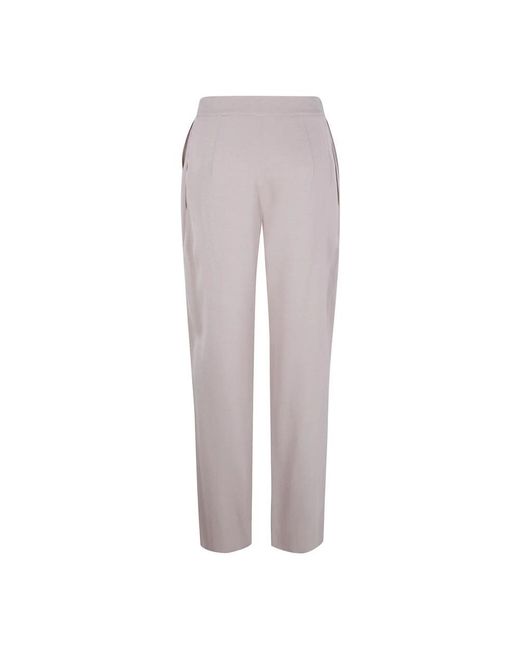 Emporio Armani Gray Straight Trousers