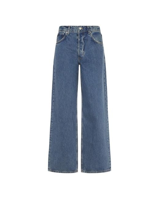 Anine Bing Blue Wide Jeans