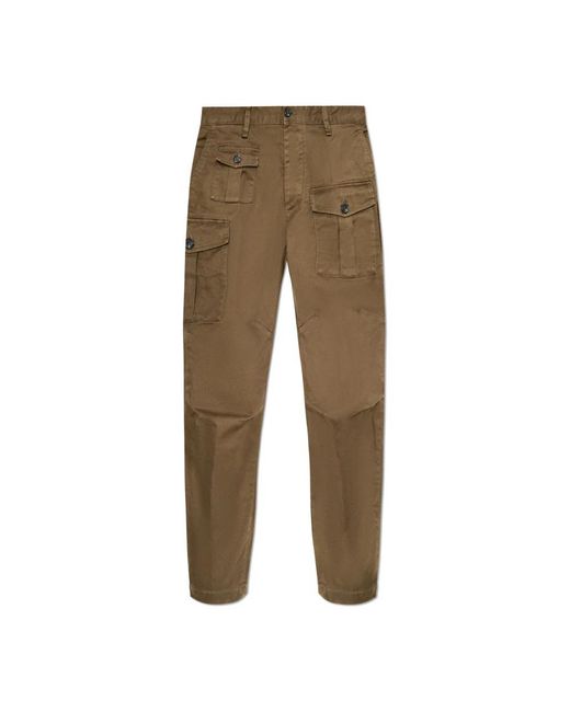 DSquared² Green Slim-Fit Trousers for men