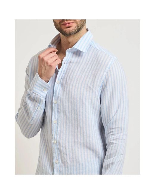 Bugatti Blue Casual Shirts for men