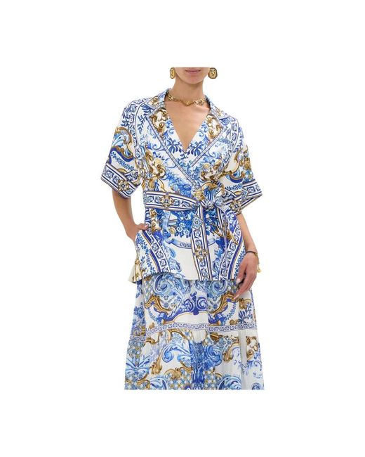 Camilla Blue Blouses