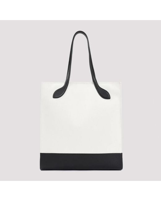 Bally White Eco-Friendly Cotton Tote Bag