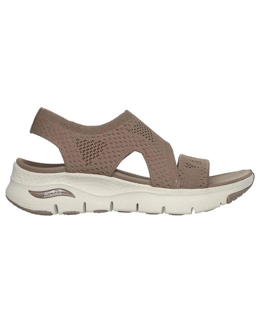Skechers Brown Flat Sandals