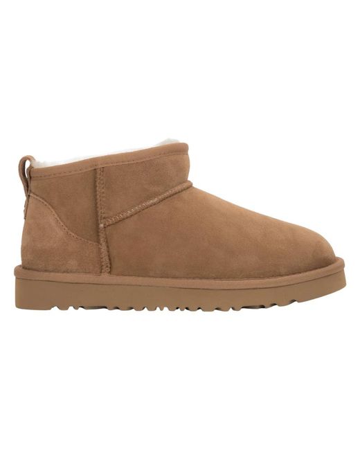 ESTRO Brown Schneestiefel Mit Fellfutter