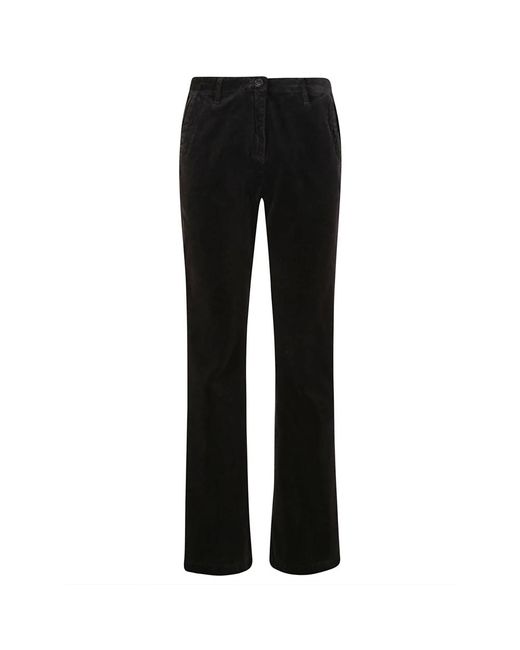 Massimo Alba Black Samt brick pantalone mit reißverschluss,samt ziegel pantalone mit reißverschluss