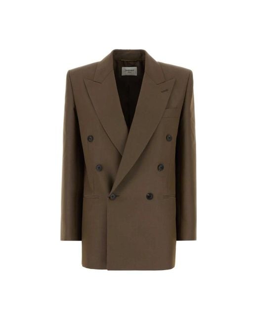 Saint Laurent Brown Blazers