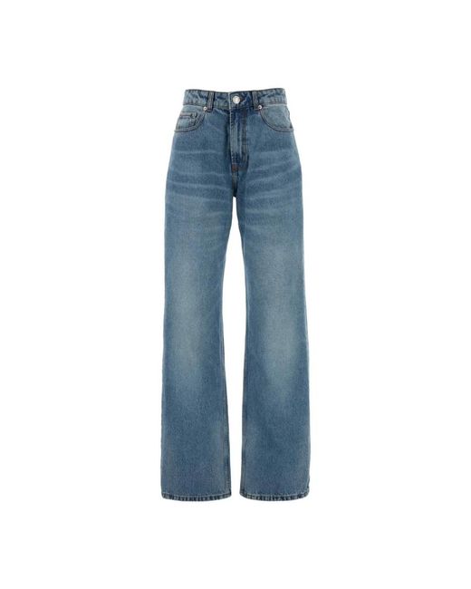 AMI Blue Straight Fit Jeans