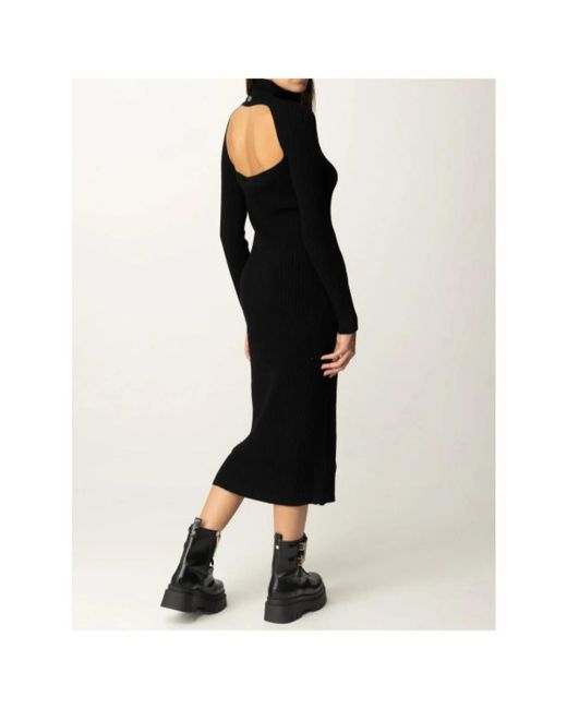 Twinset Black Knitted Dresses