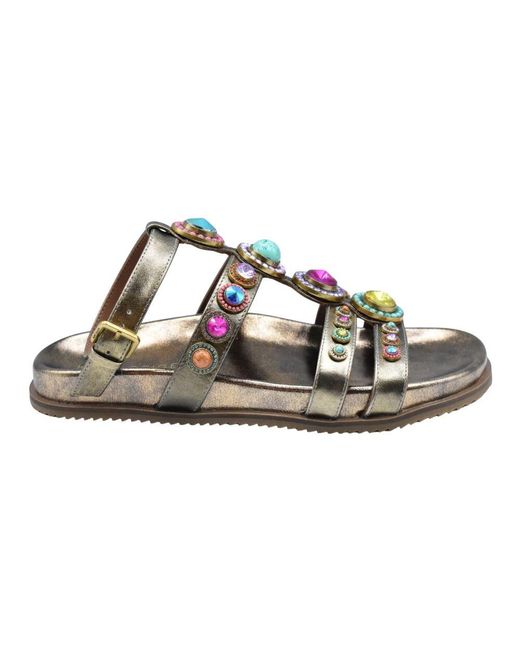 Kurt Geiger Brown Sliders