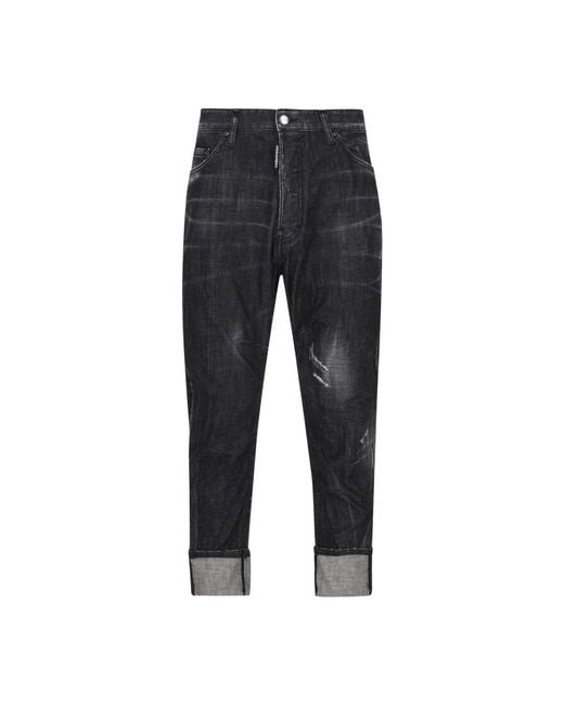 DSquared² Black Slim Fit Jeans for men