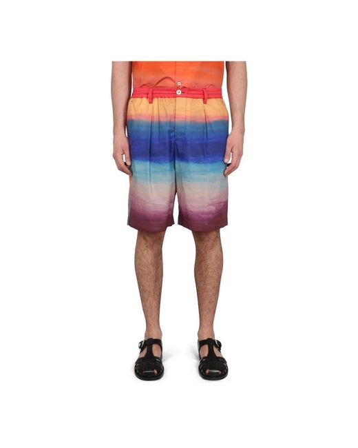 Marni Blue Long Shorts for men