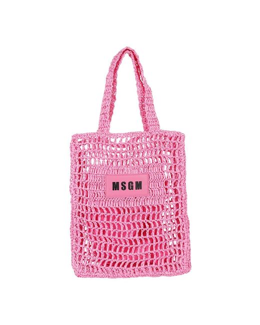 Bags > tote bags MSGM en coloris Pink