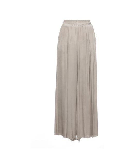 SANCTAMUERTE Gray Wide Trousers