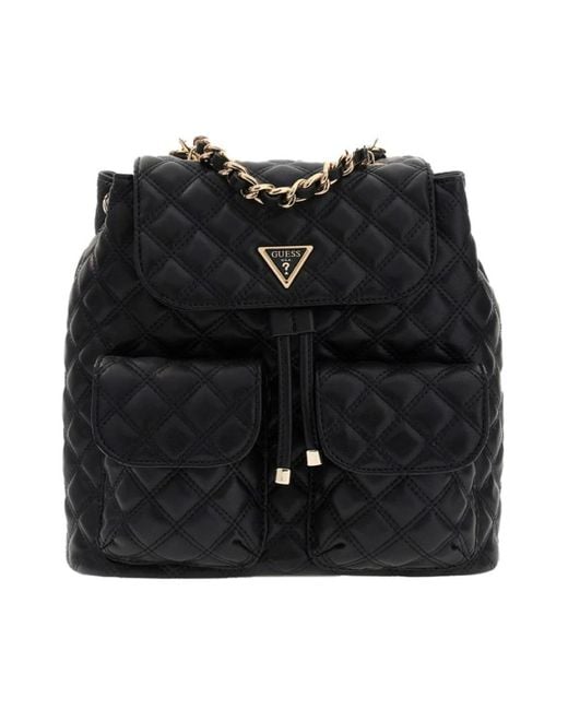Guess Black Backpacks
