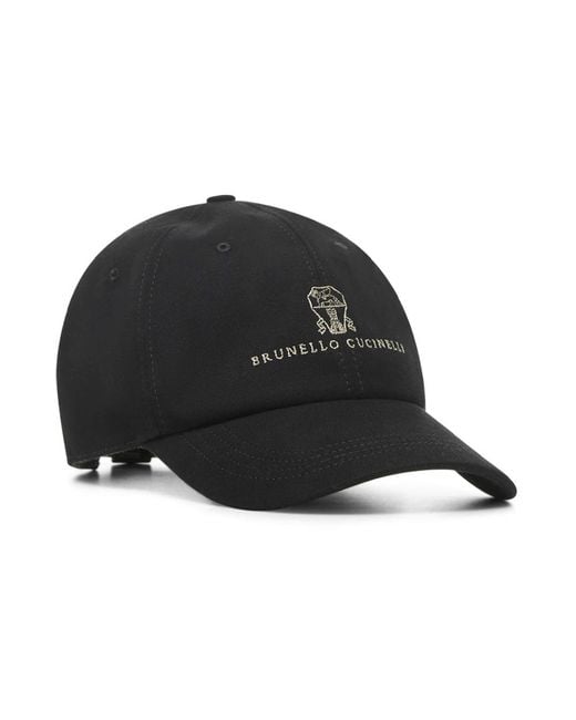 Brunello Cucinelli Black Hats & Caps for men