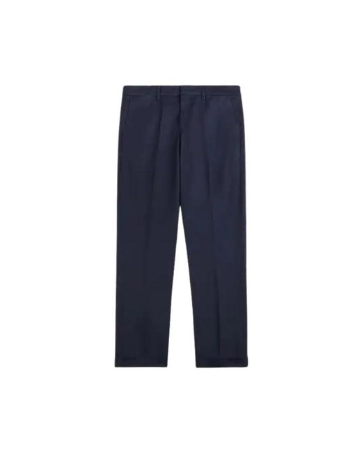 Fay Blue Wide Trousers for men