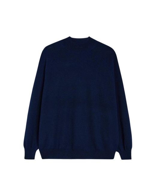 Aspesi Blue Round-Neck Knitwear