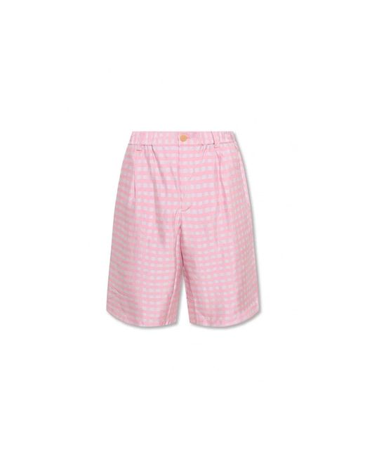 Jacquemus Geplooide Shorts in het Pink voor heren