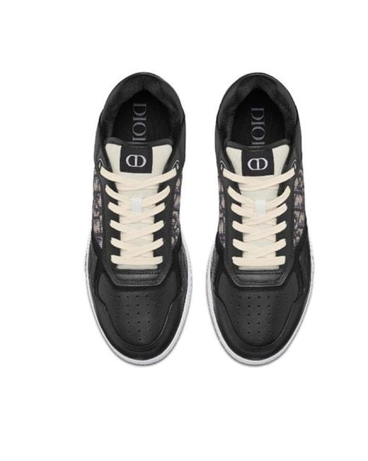 Dior Leder-sneakers mit ikonischem monogramm in Black für Herren
