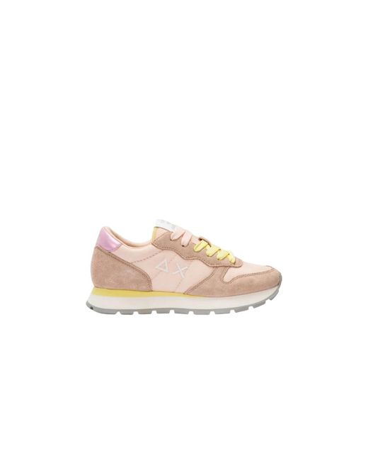 Sun 68 Pink Nylon sneakers